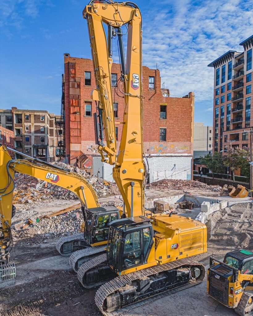 What is a high reach demolition excavator